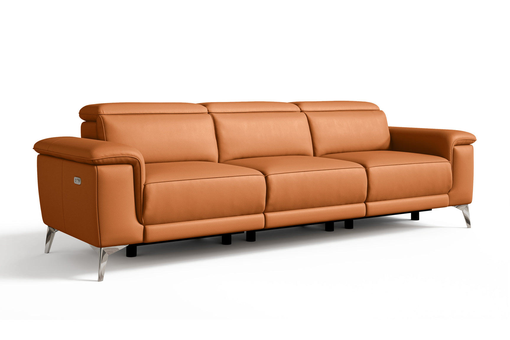 Pista Leather Reclining Sofa
