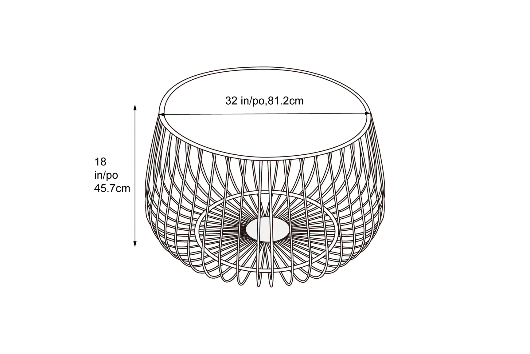 Ravena Marble Top Coffee Table