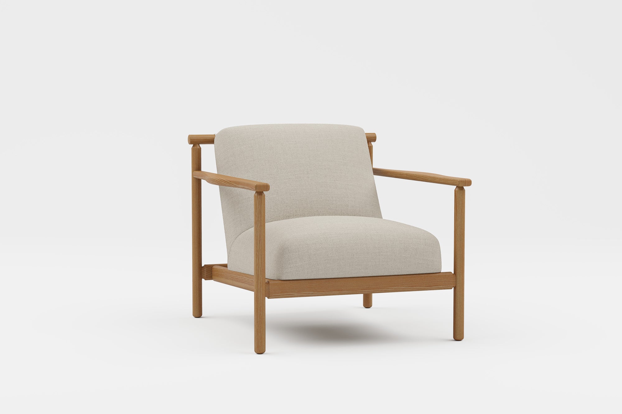 Regal Fabric & Wood Accent Chair