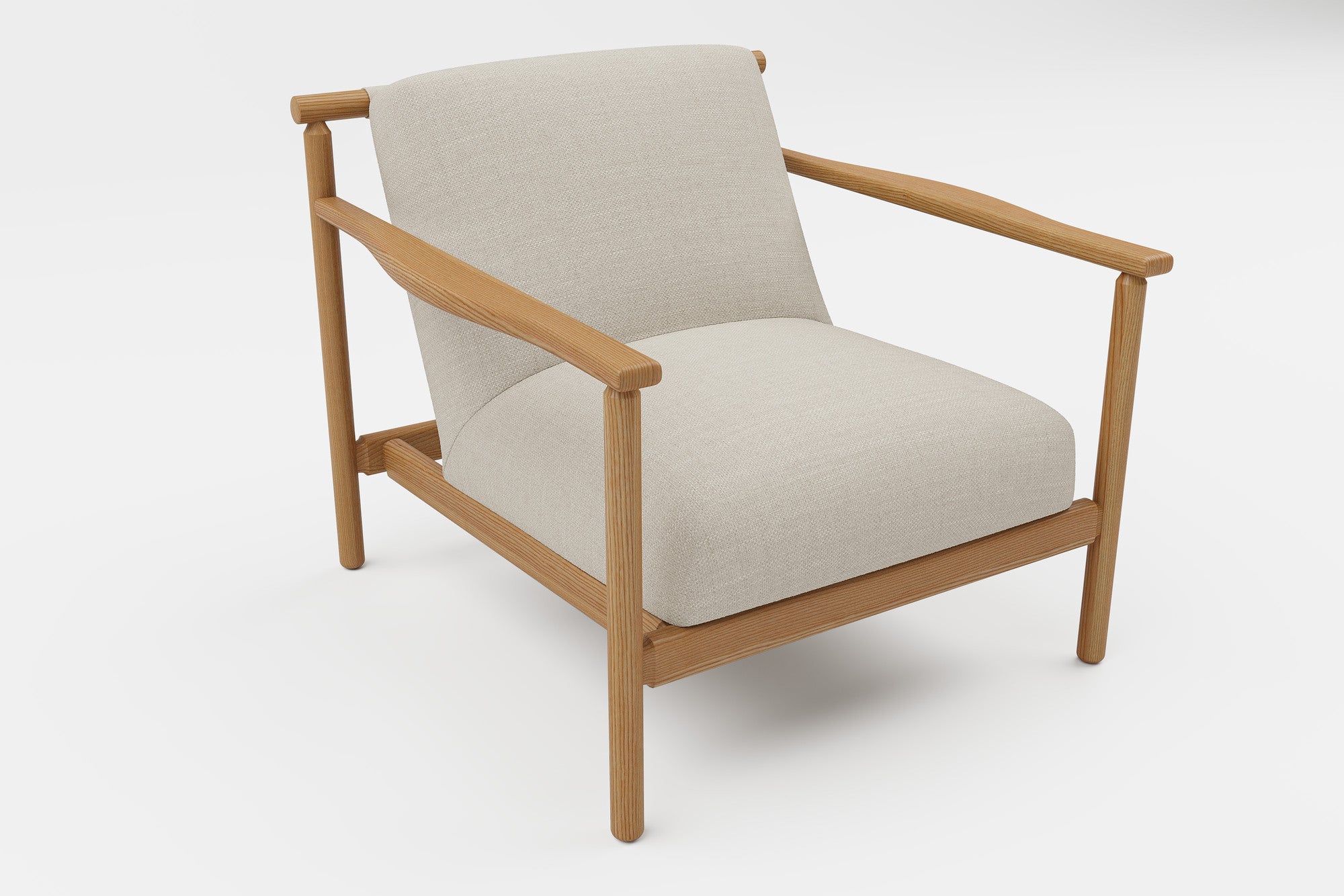 Regal Fabric & Wood Accent Chair