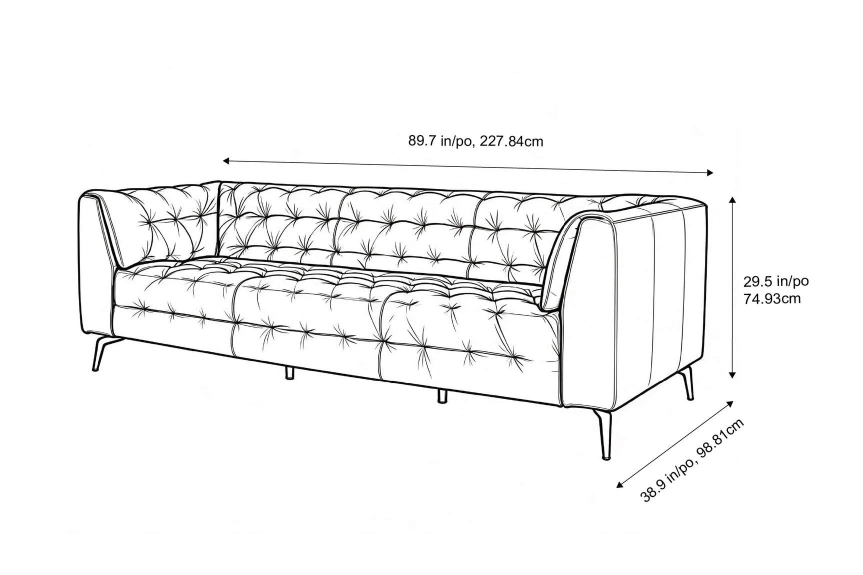 Rhea Leather Sofa