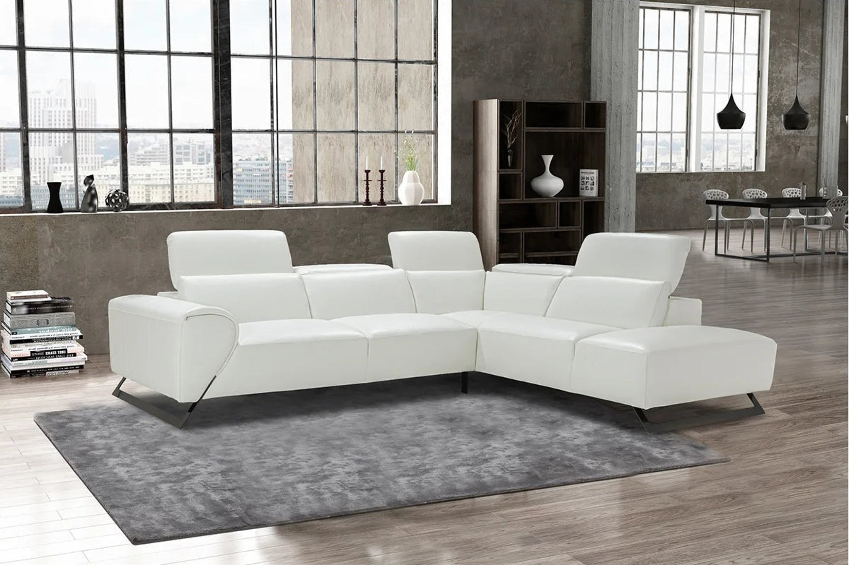 Juno Leather Sectional Sofa