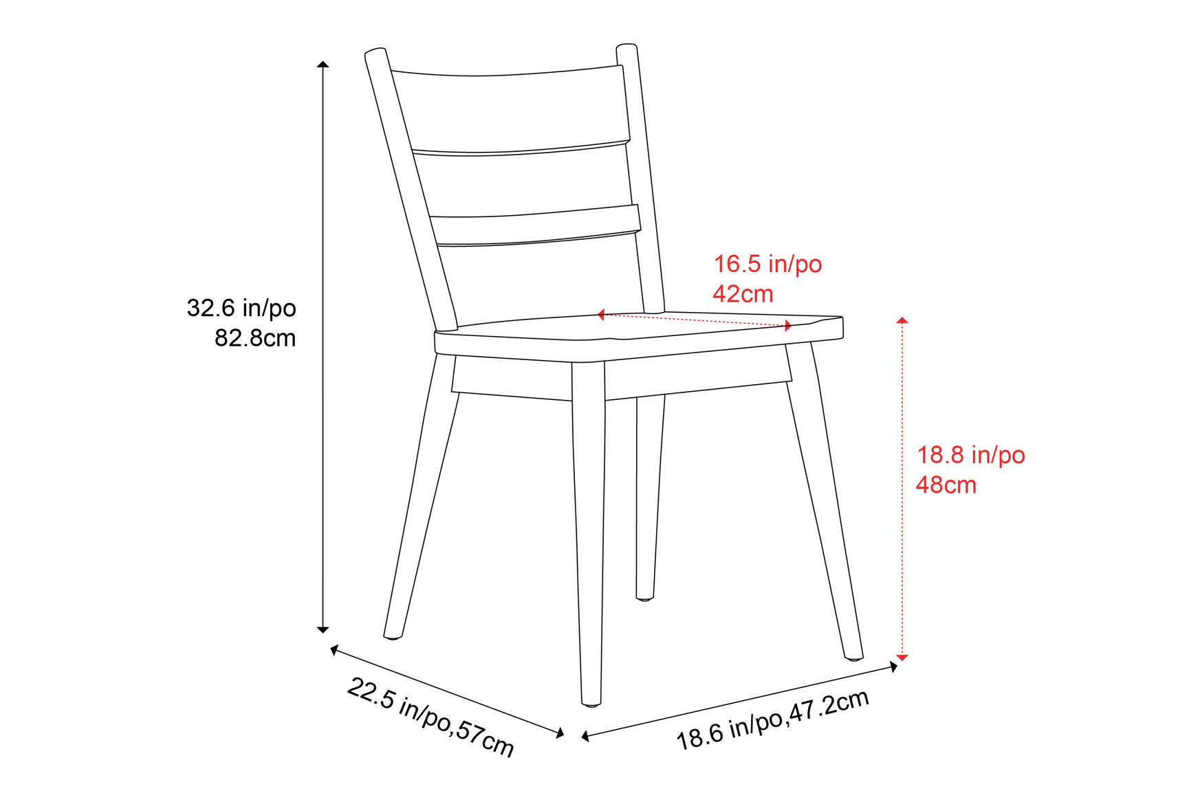 Rocco Wood Dining Chair (Set of 2)