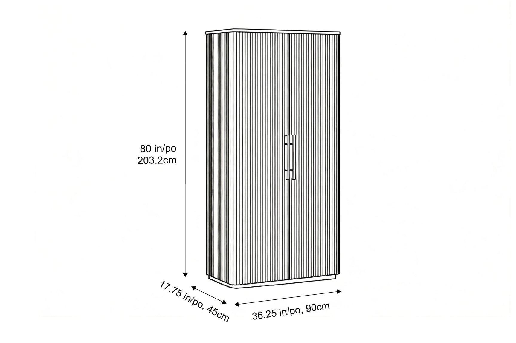 Rowan Oak Wood Cabinet