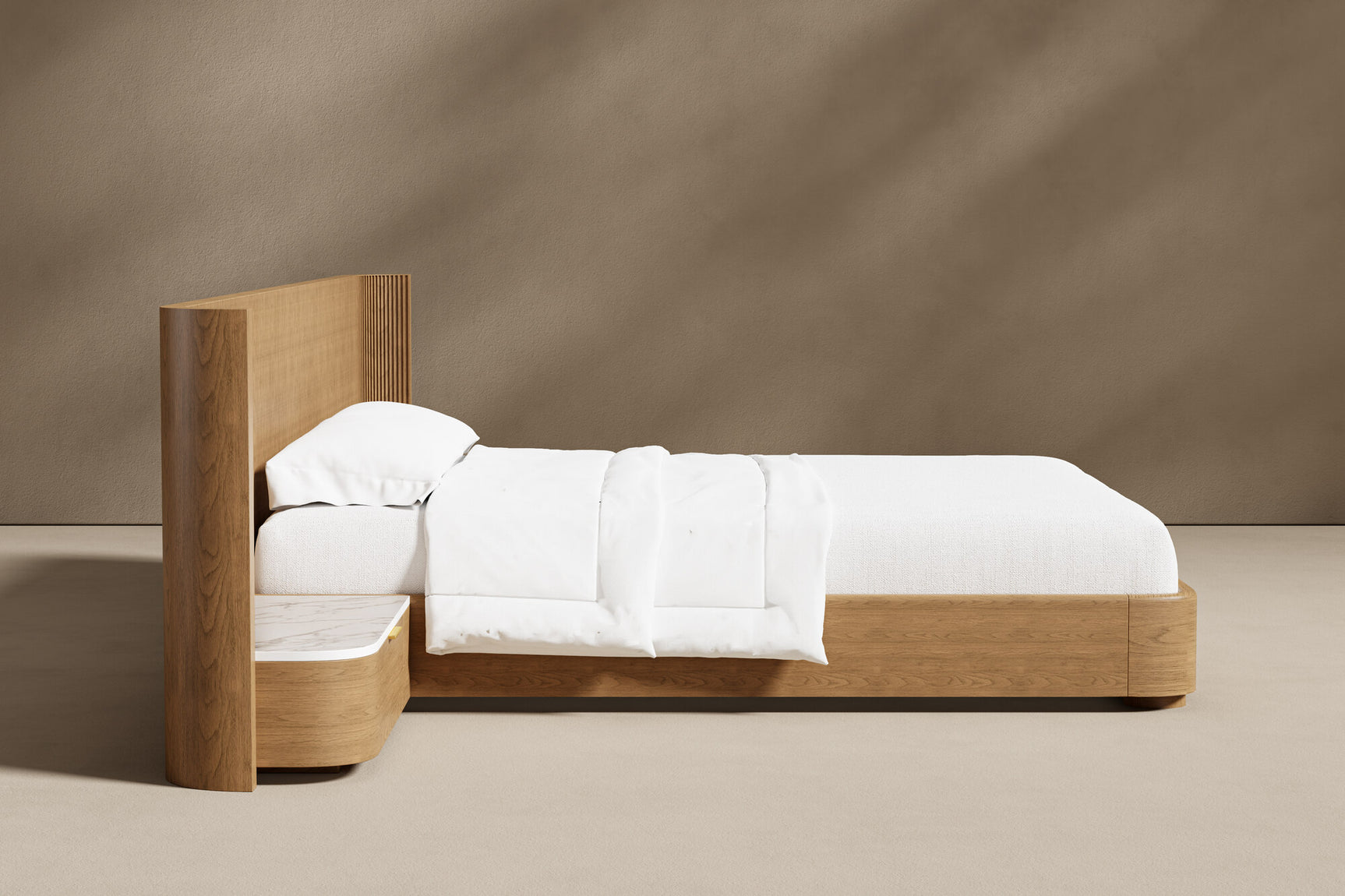 Rowan Oak Wood Bed Frame