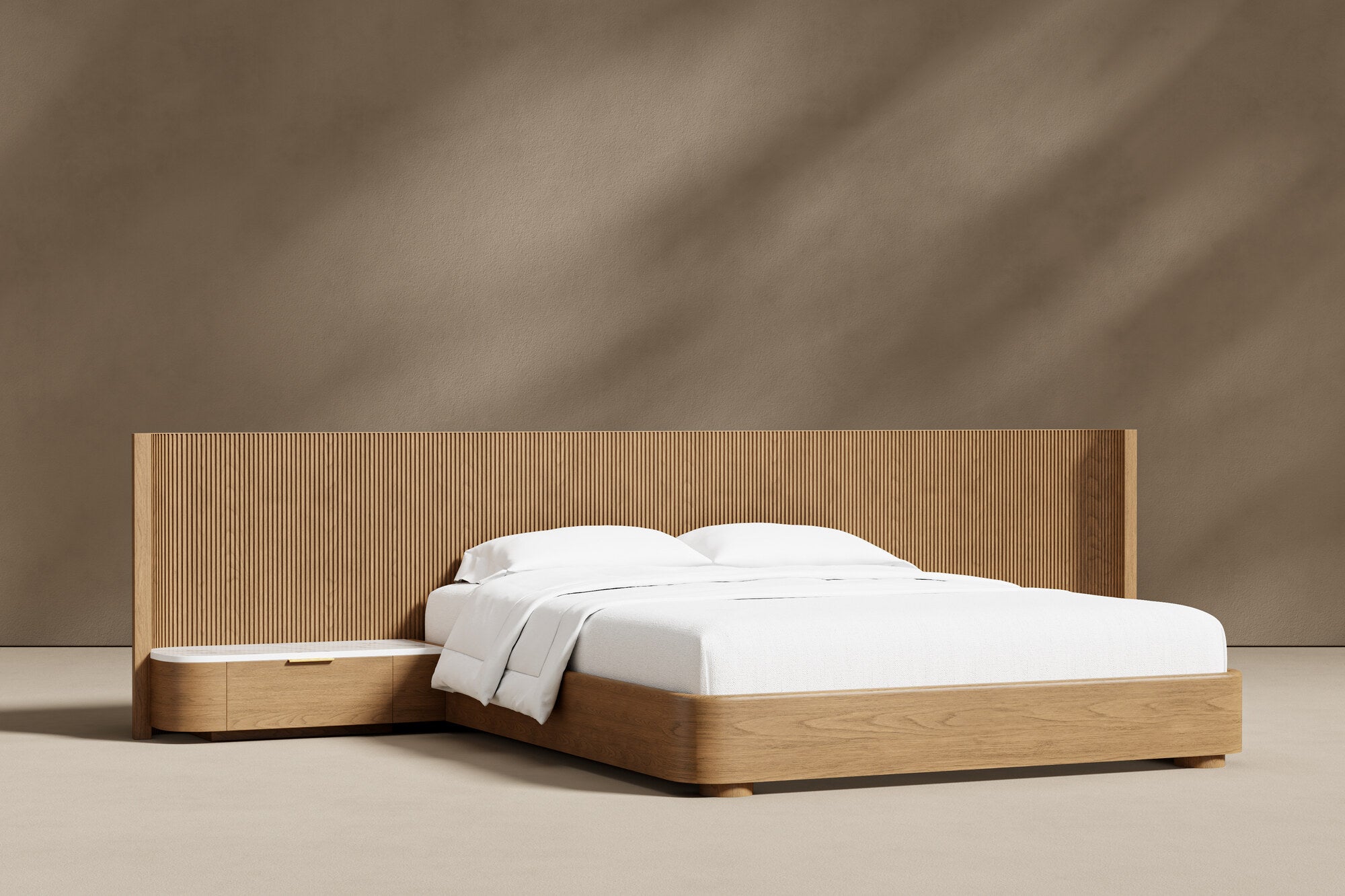 Rowan Oak Wood Bed Frame