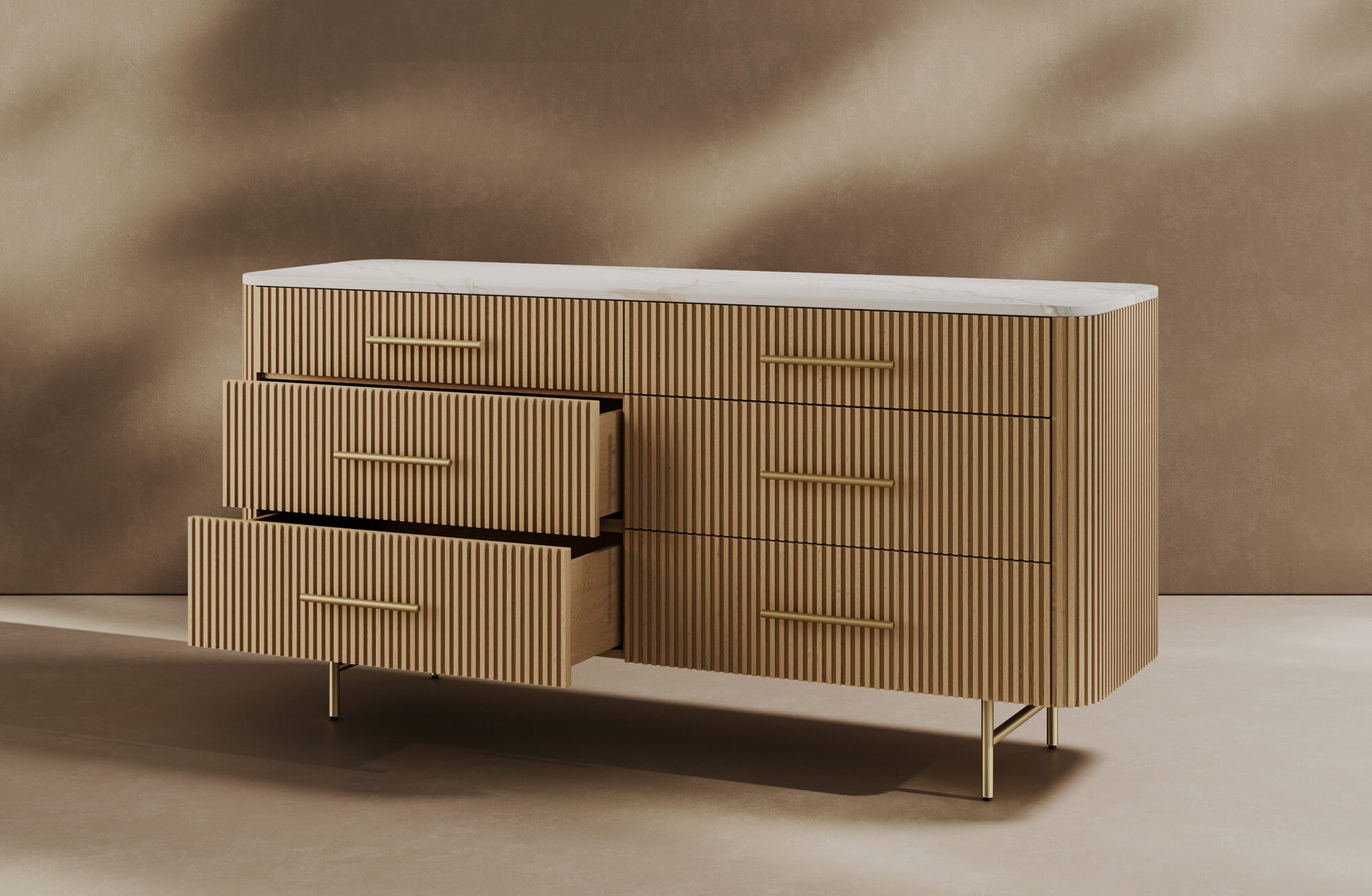 Rowan Wood Dresser with 6 Drawers