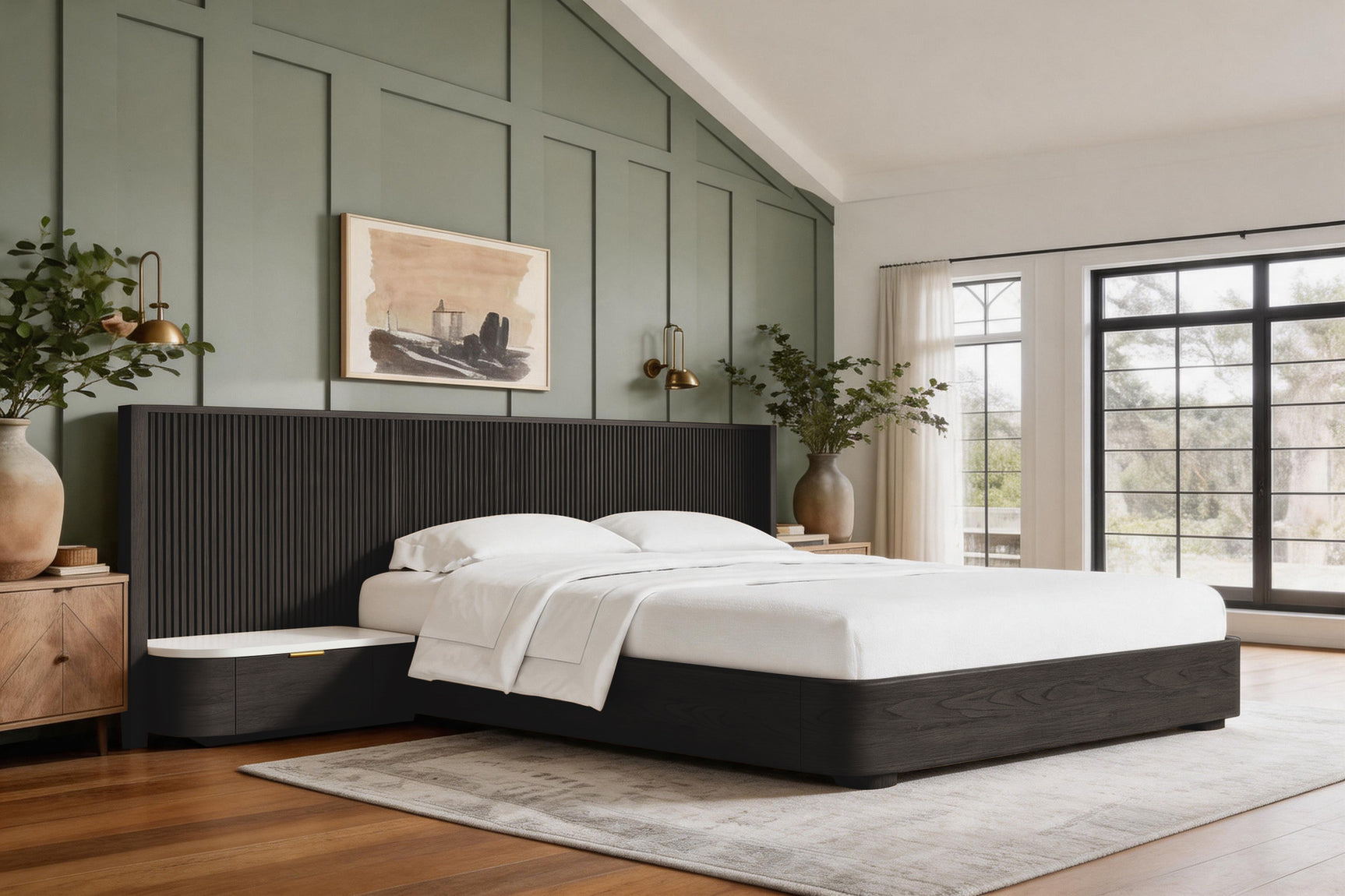 Rowan Oak Wood Bed Frame