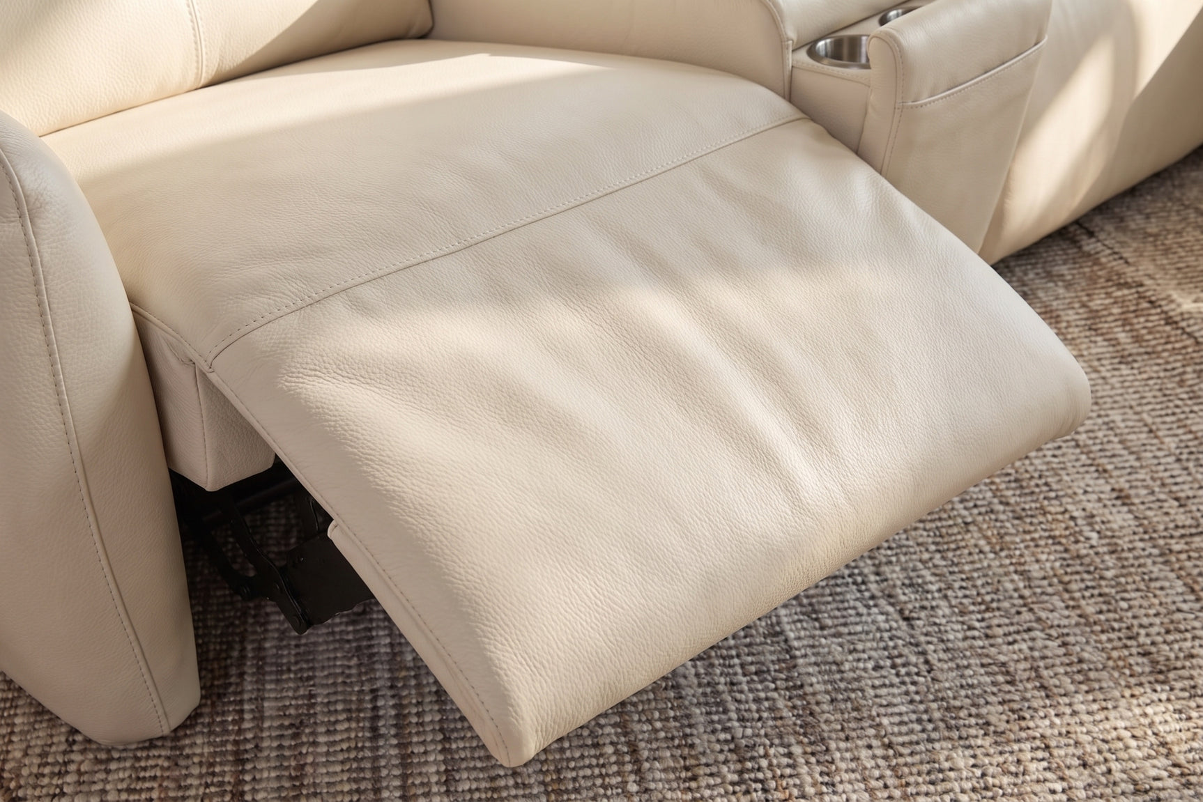 Savona Leather Cuddler Recliner Sofa | Italian Nappa 11000 Top-Grain Leather | Power Headrests | Zero-Gravity Recline