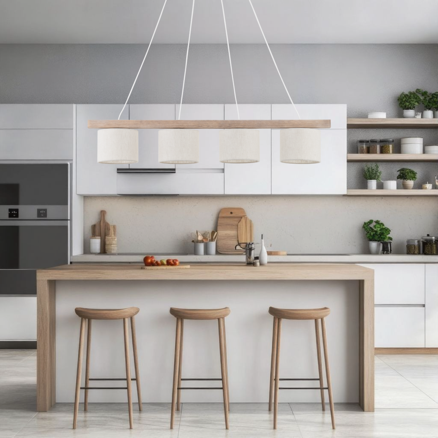 Varo Scandinavian Minimalist Pendant Ceiling Light for Kitchen Island, Dining Room & Modern Interiors