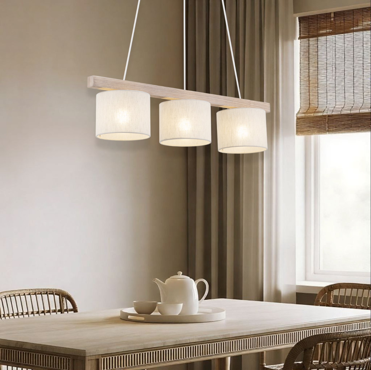 Varo Scandinavian Minimalist Pendant Ceiling Light for Kitchen Island, Dining Room & Modern Interiors