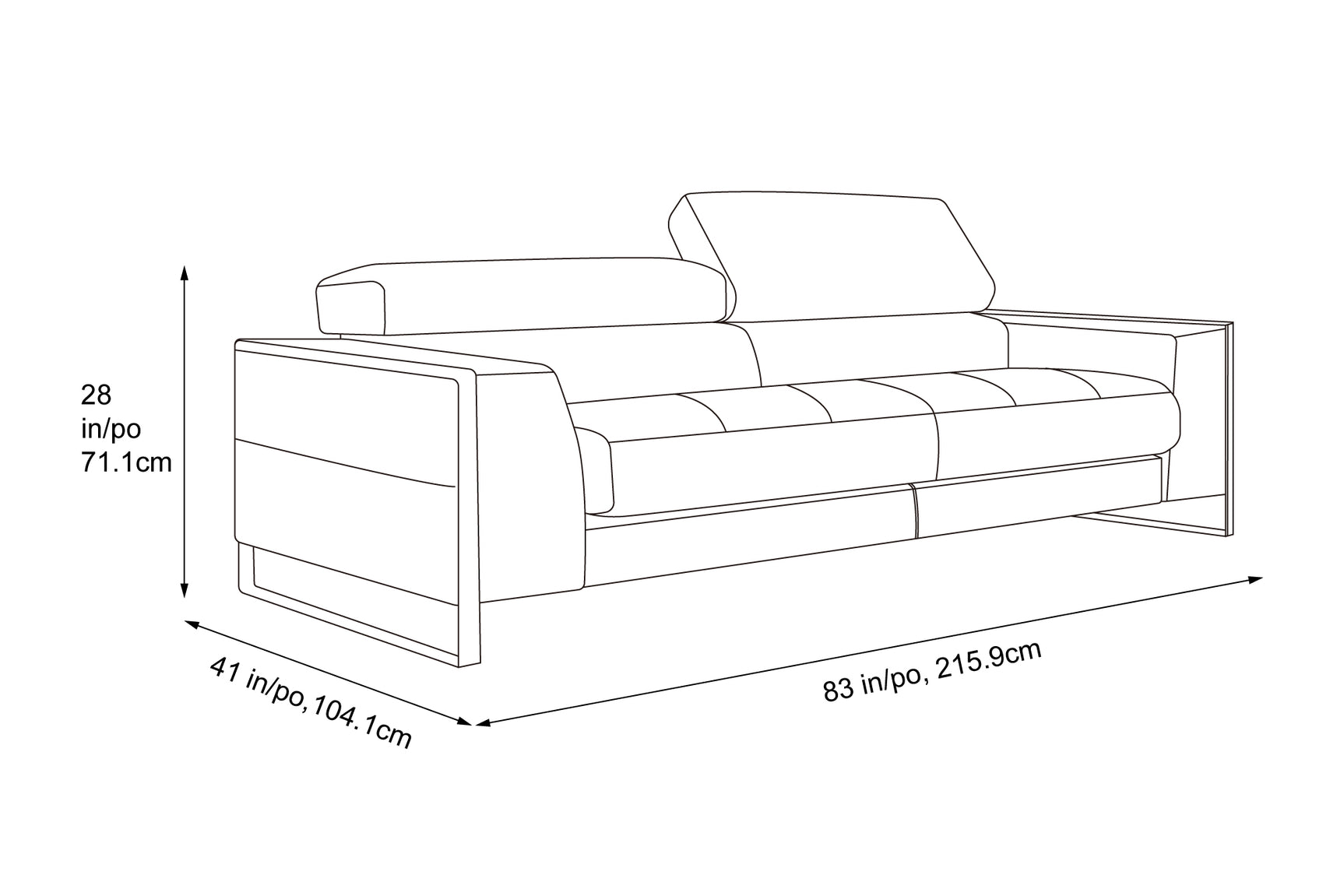 Seraphina Leather Sofa