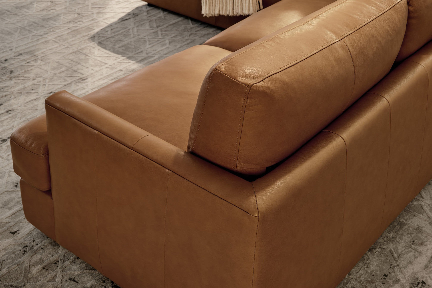 Serena Leather Sectional Sofa