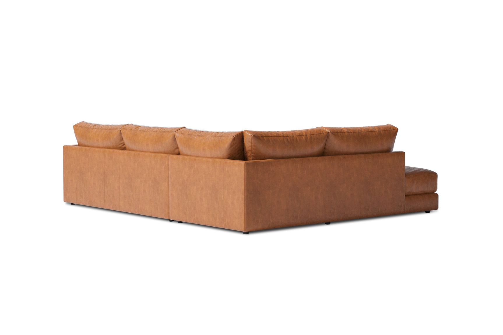 Serena Leather Sectional Sofa