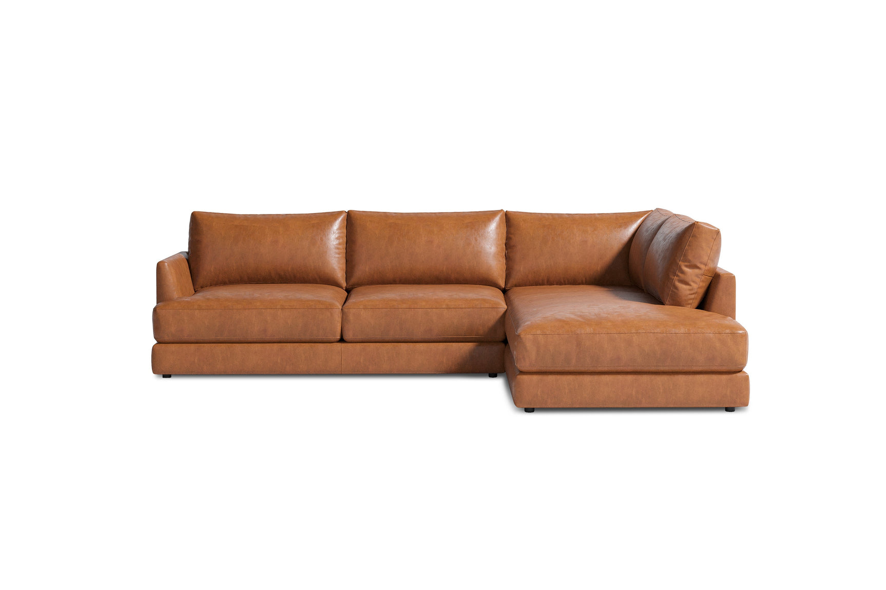 Serena Leather Sectional Sofa