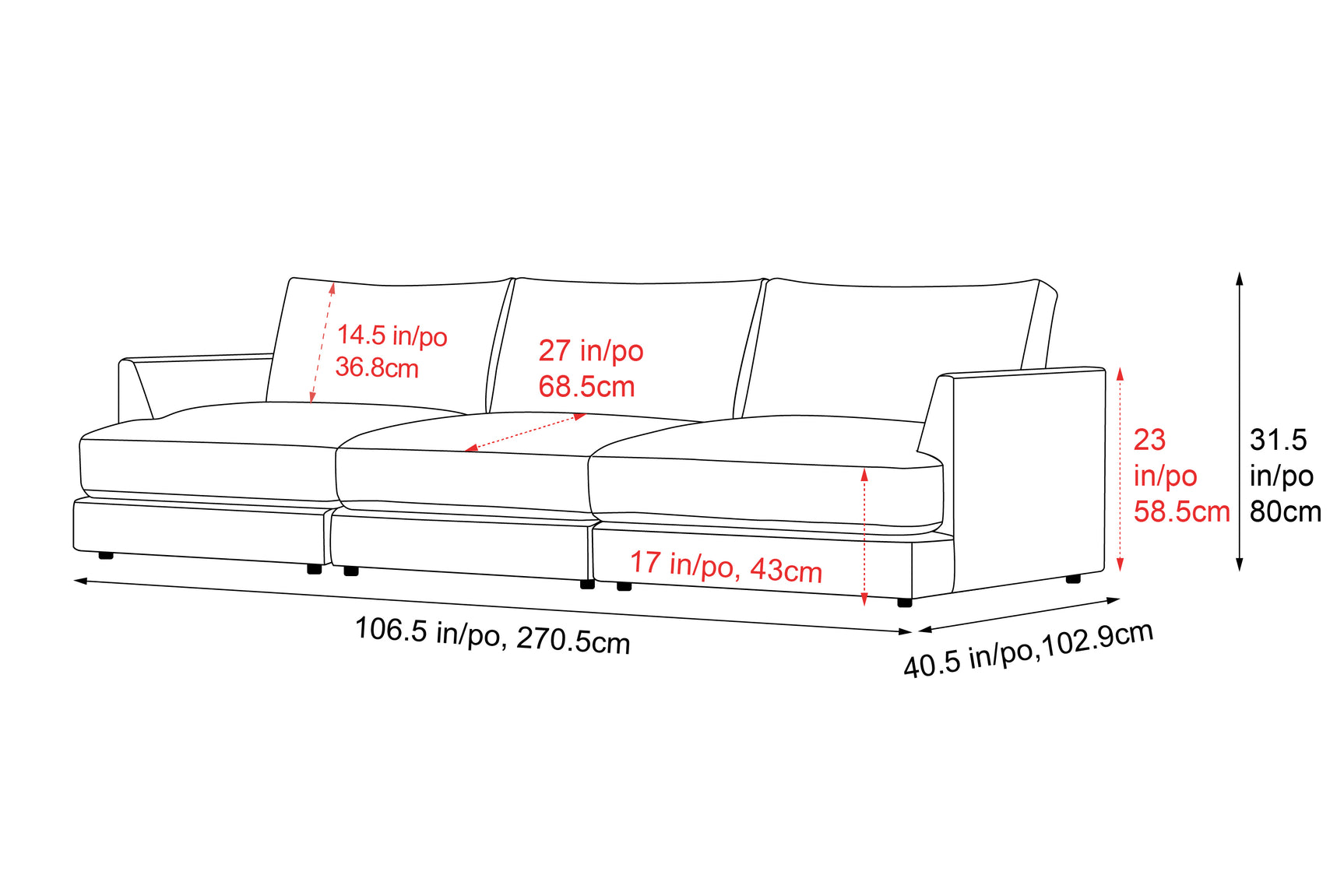 Serena Leather Sofa