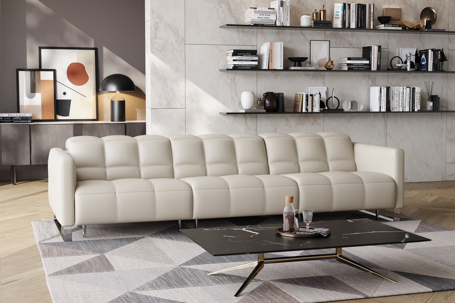 Sofia Leather Recliner Sofa