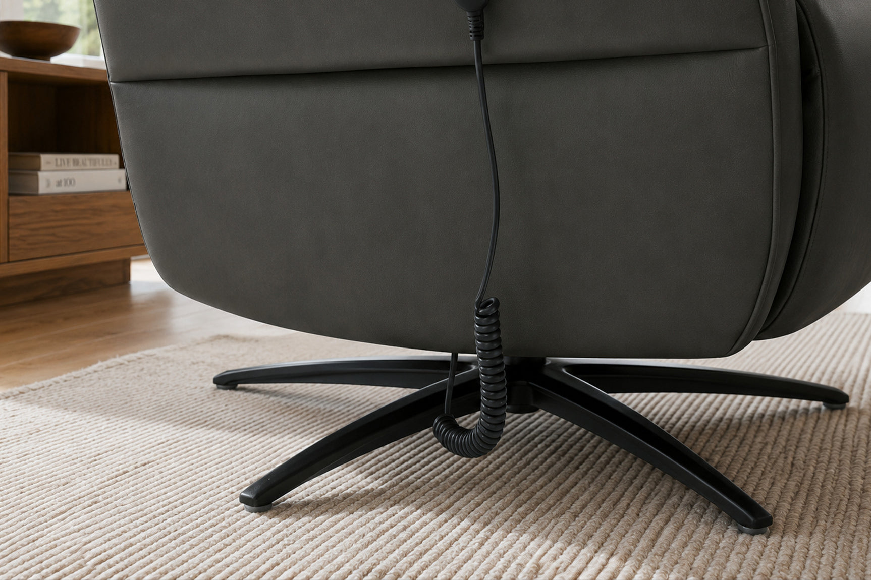 Valencia Tarno Leather Swivel Reclining Massage Chair
