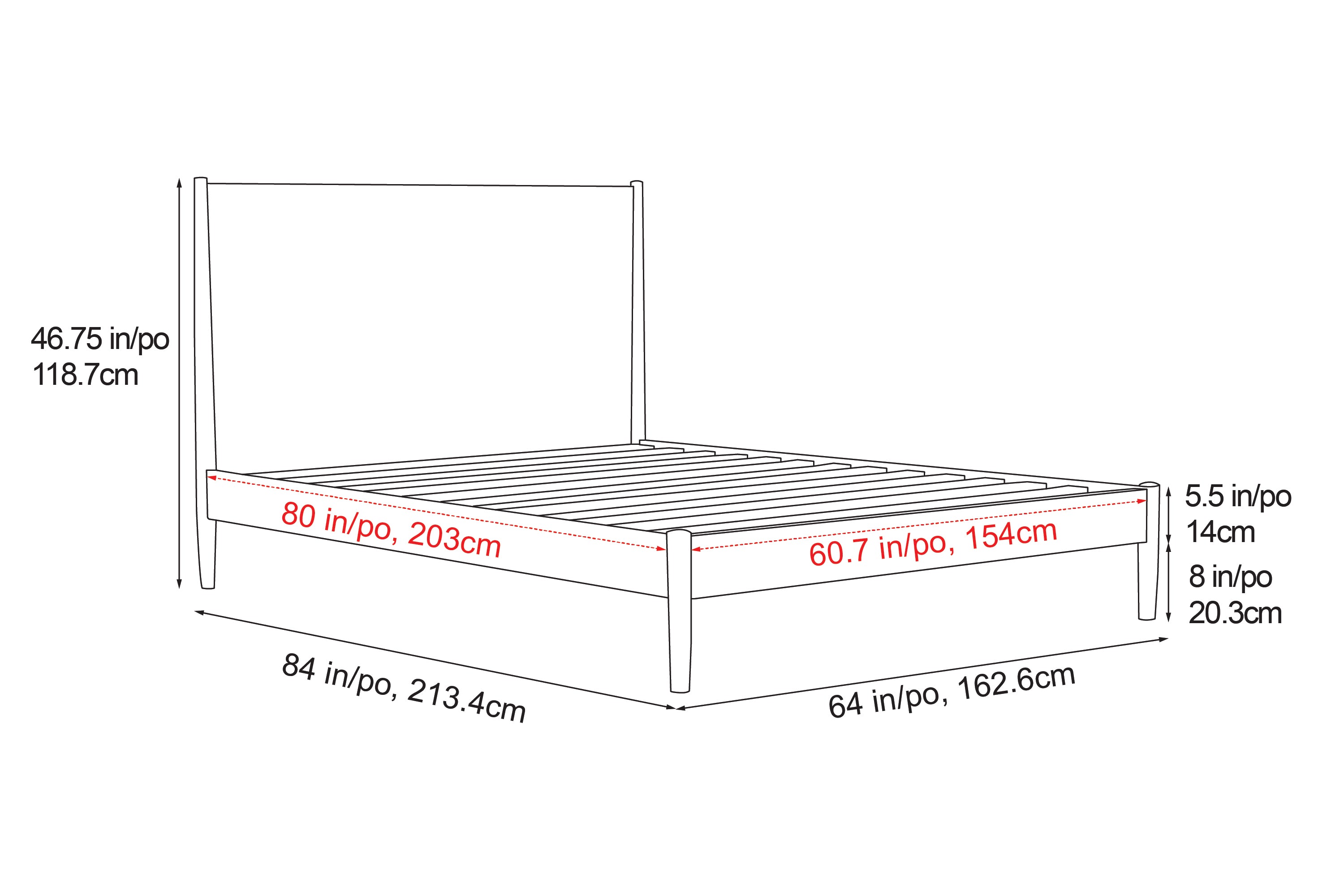 Tatum Wood Bed Frame