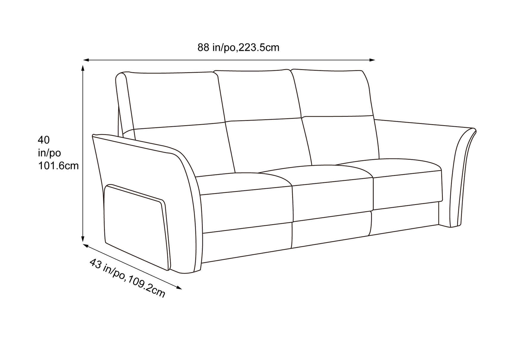 Thalia Novabuk Fabric Sofa