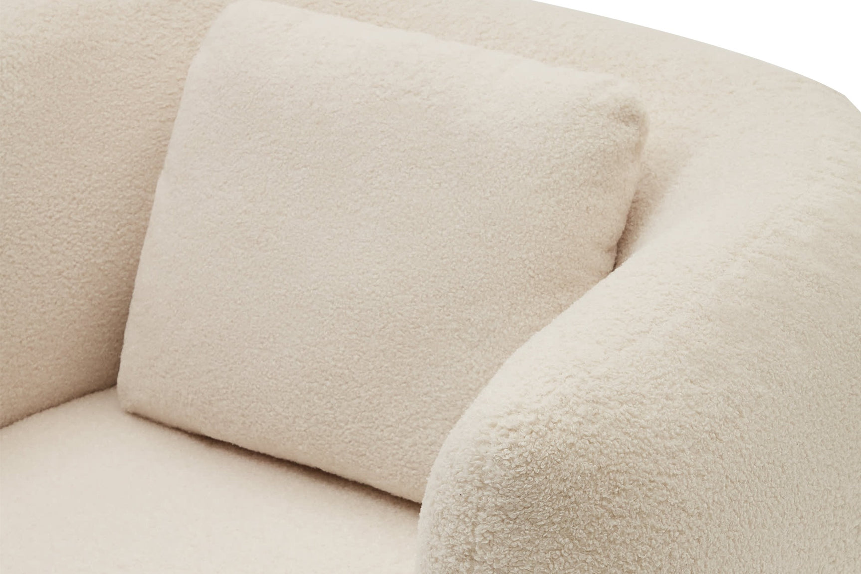 Tinsley Boucle Fabric Swivel Armchair