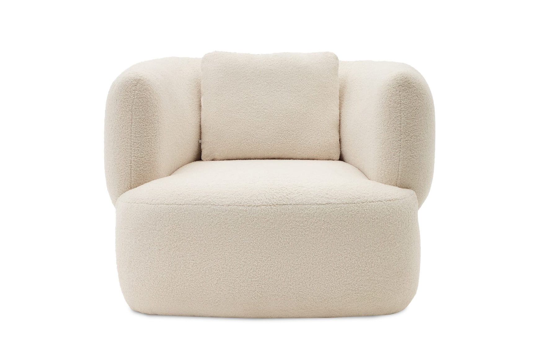 Tinsley Boucle Fabric Swivel Armchair