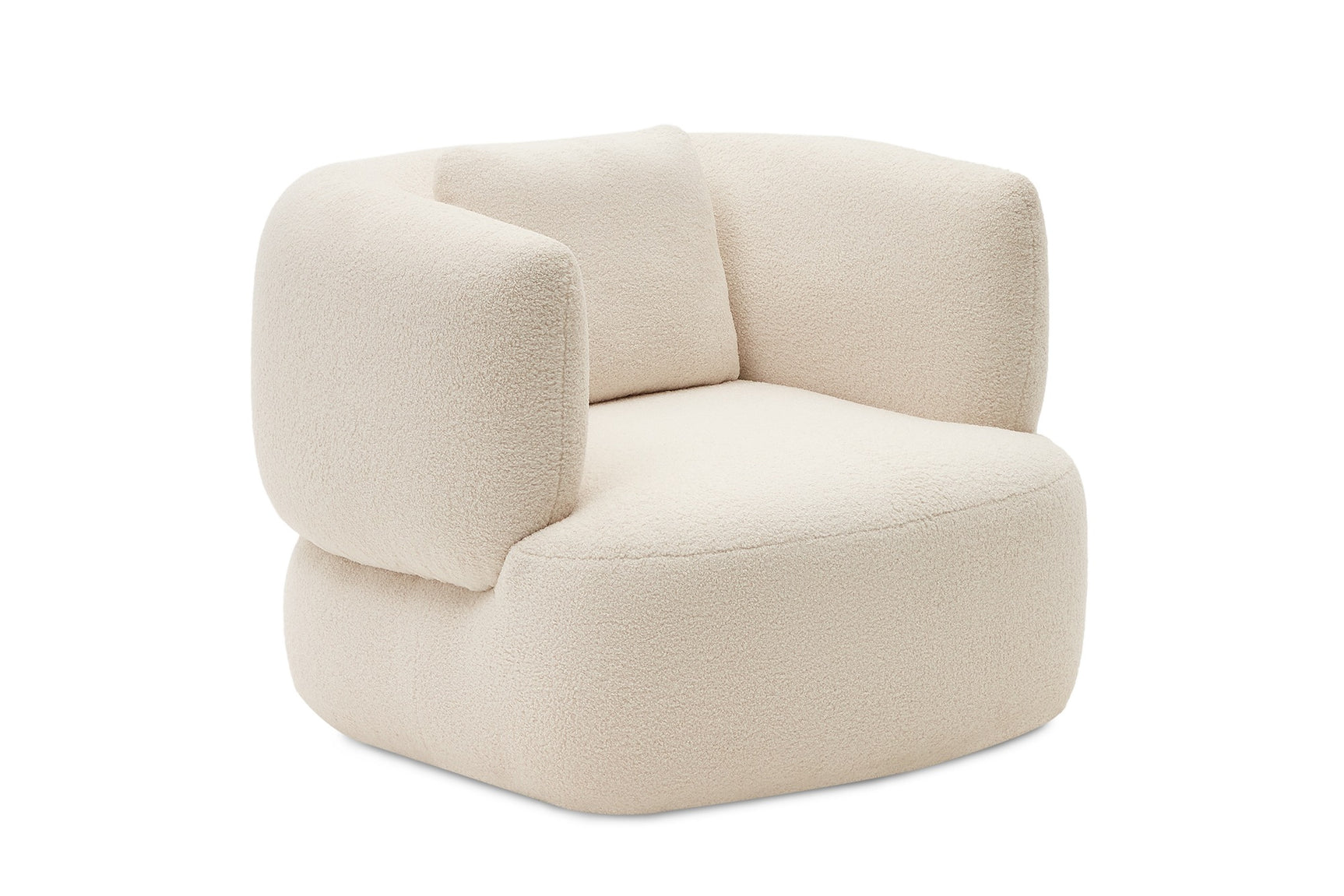 Tinsley Boucle Fabric Swivel Armchair
