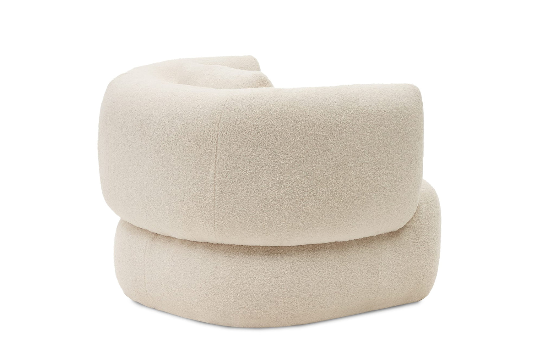 Tinsley Boucle Fabric Swivel Armchair