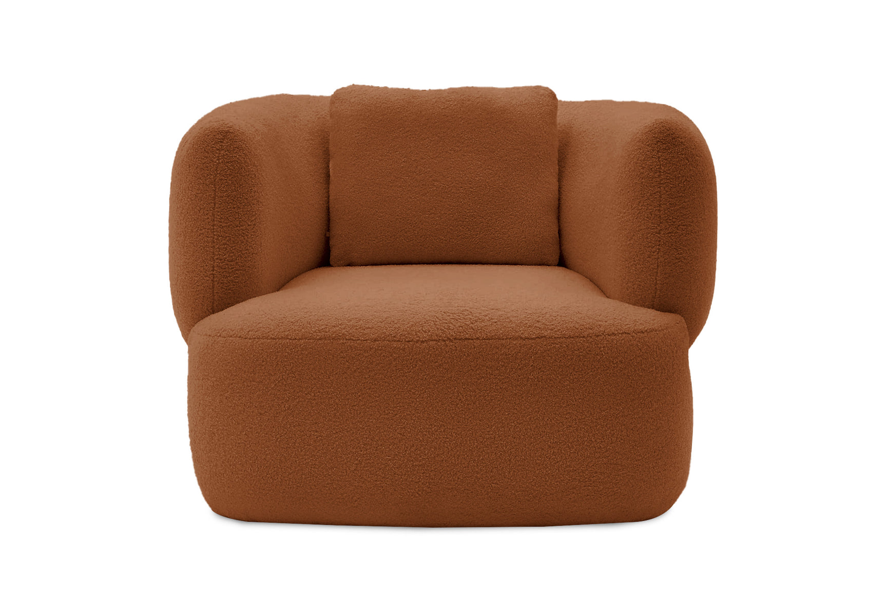 Tinsley Boucle Fabric Swivel Armchair