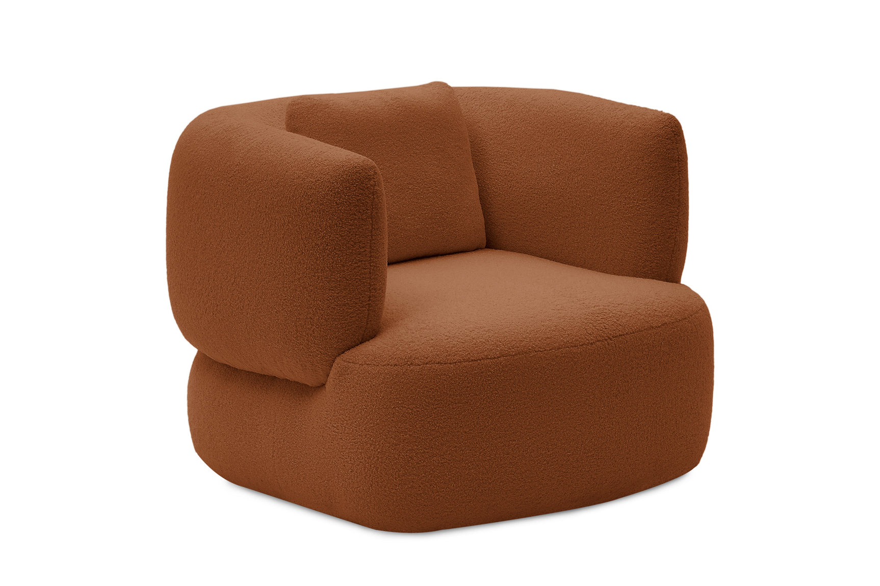 Tinsley Boucle Fabric Swivel Armchair