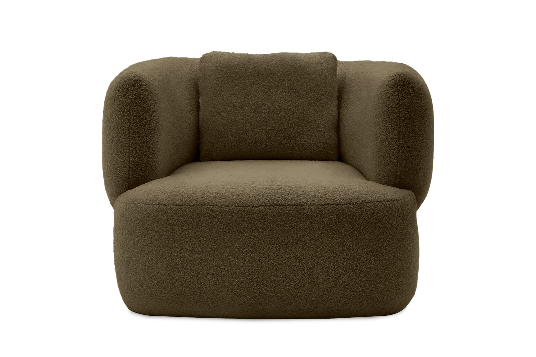 Tinsley Boucle Fabric Swivel Armchair