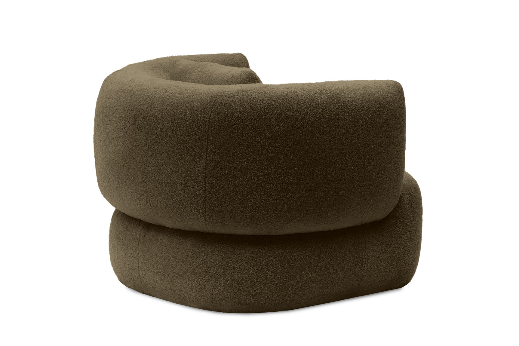 Tinsley Boucle Fabric Swivel Armchair