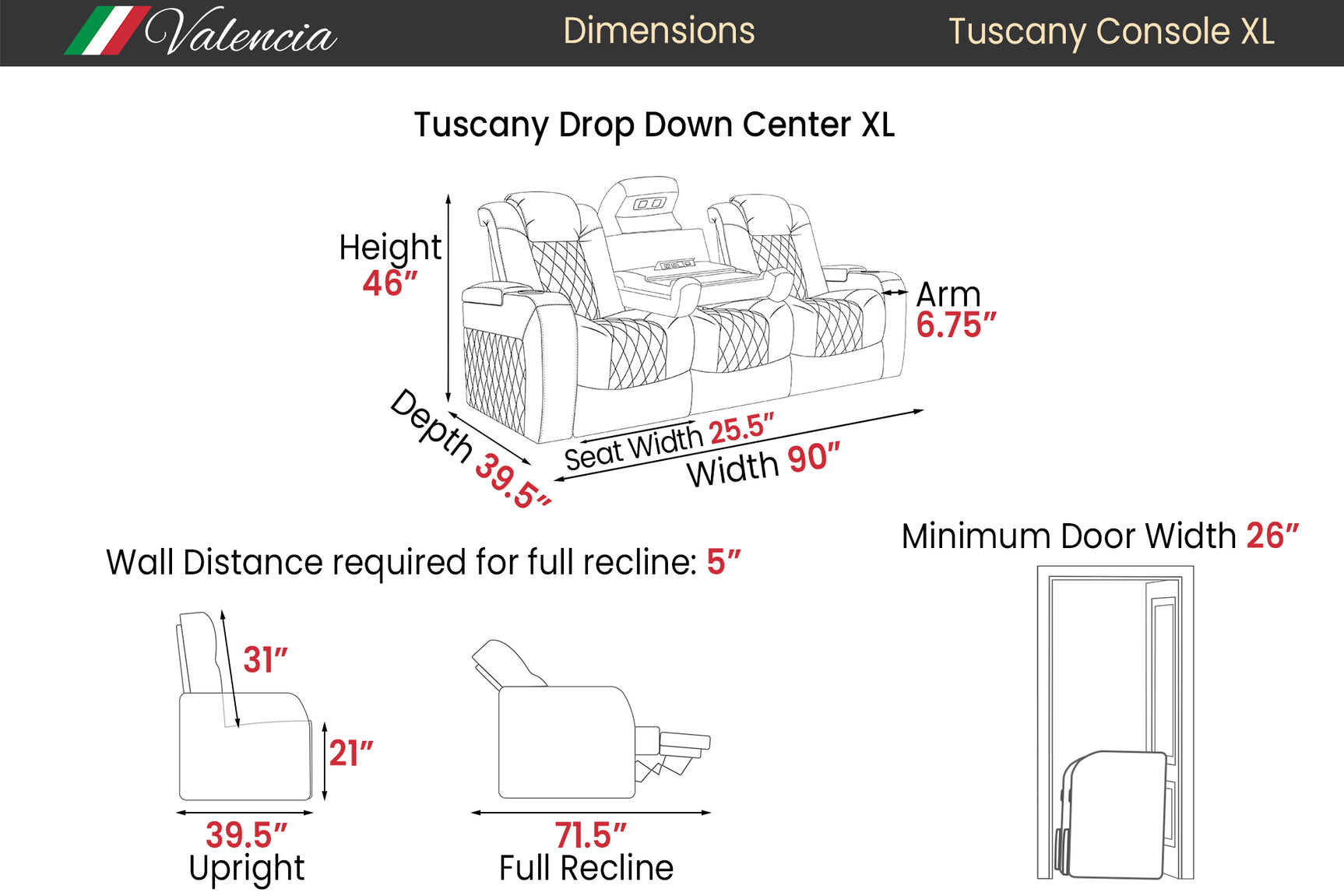 Tuscany XL Console Original