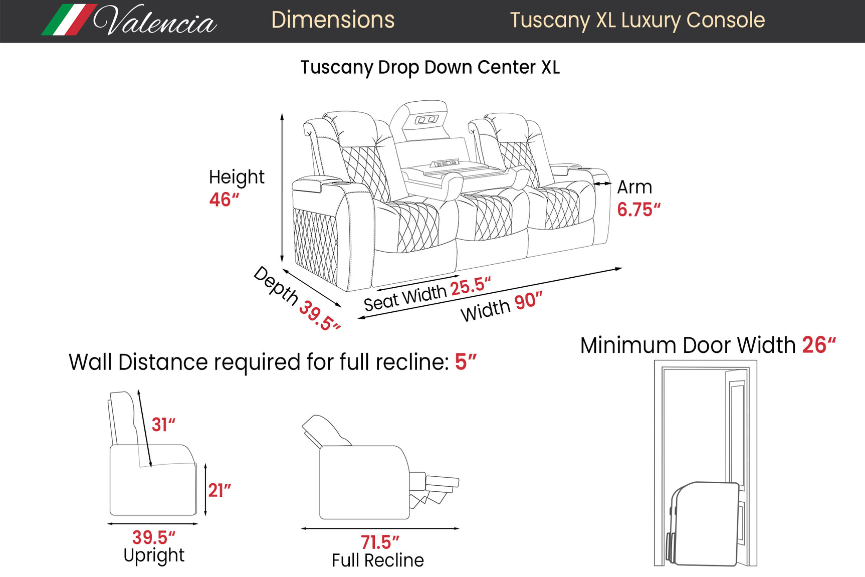 Tuscany XL Luxury Console