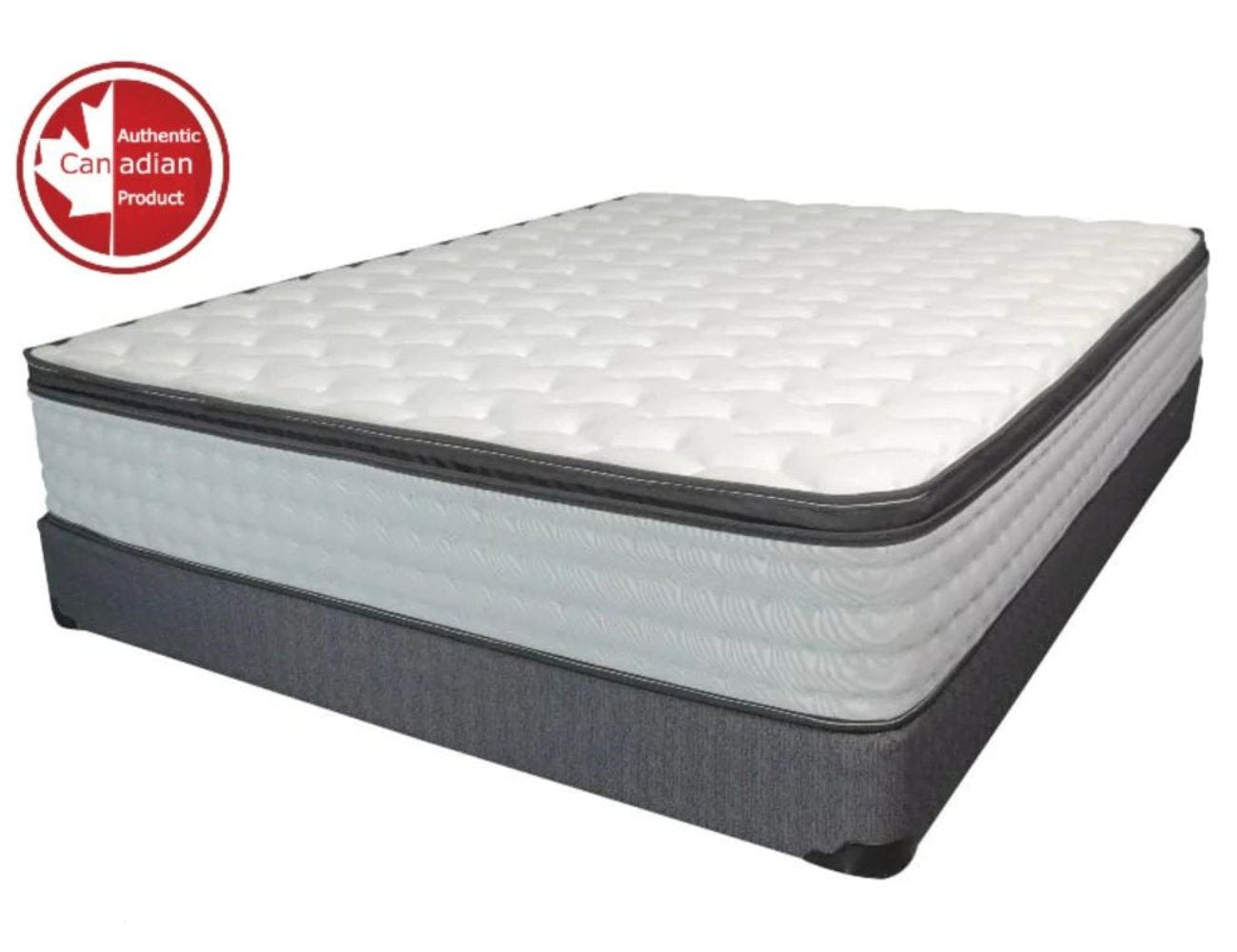 LUSH- 12" Orthopedic Eurotop Eco-Friendly Mattress (Made in Canada), With Waterproof Mattress Protector