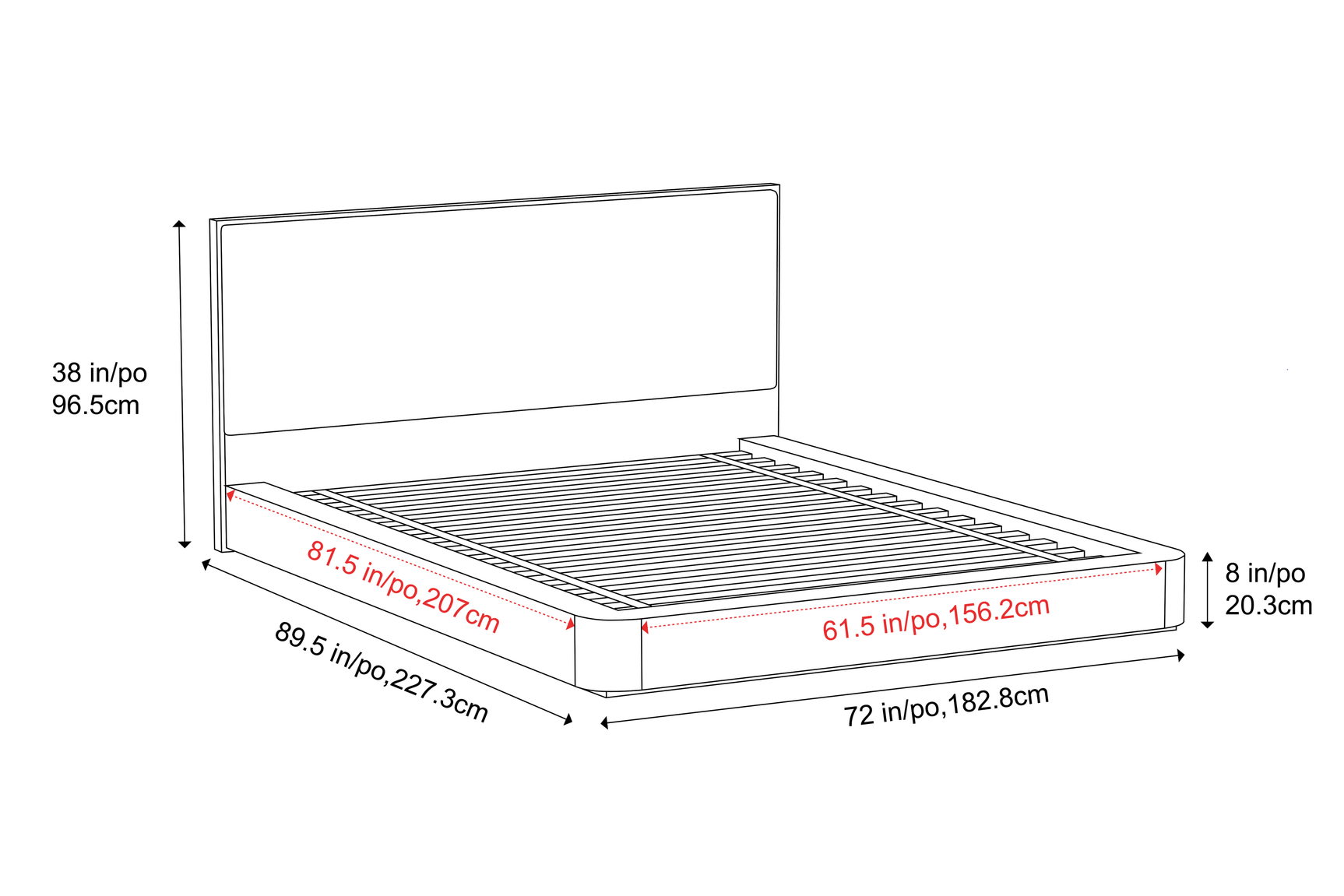 Gianna Wood Bed Frame