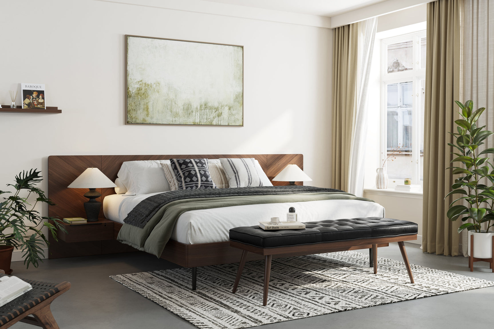 Ava Wood Bed Frame