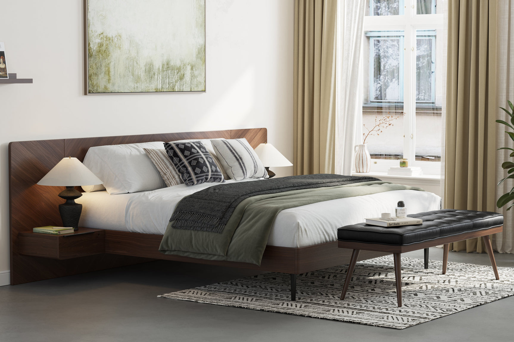 Ava Wood Bed Frame