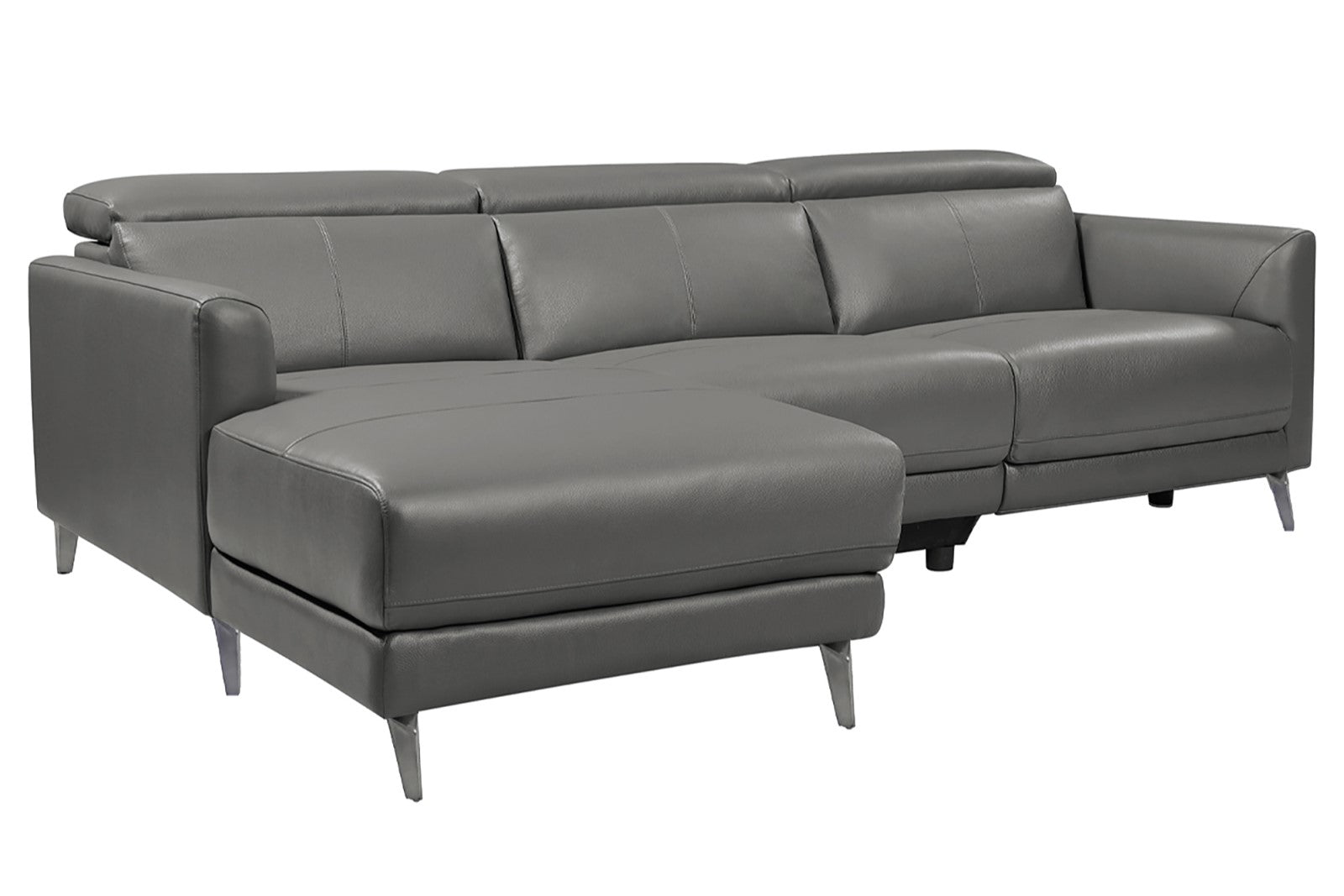 Andria Leather Reclining Sectional Sofa