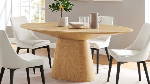 Becky 75" Oval Dining Table