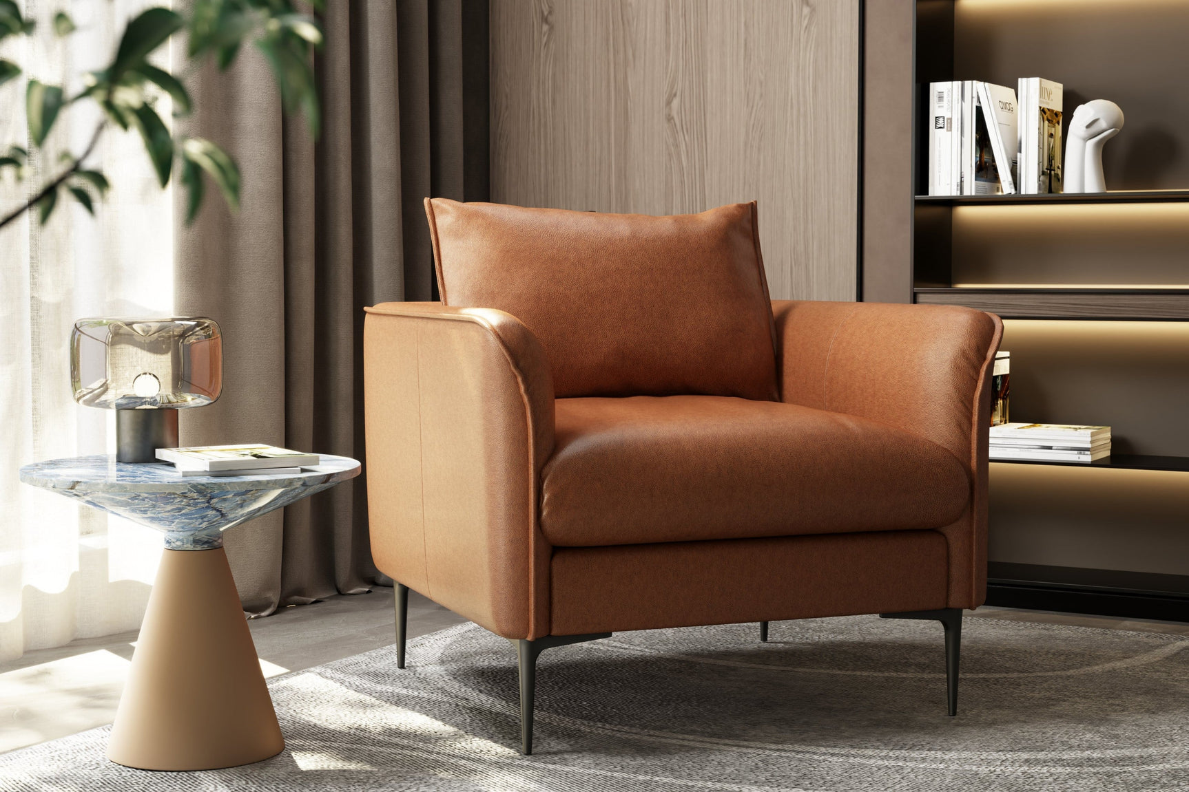 Jasper Leather Accent Chair