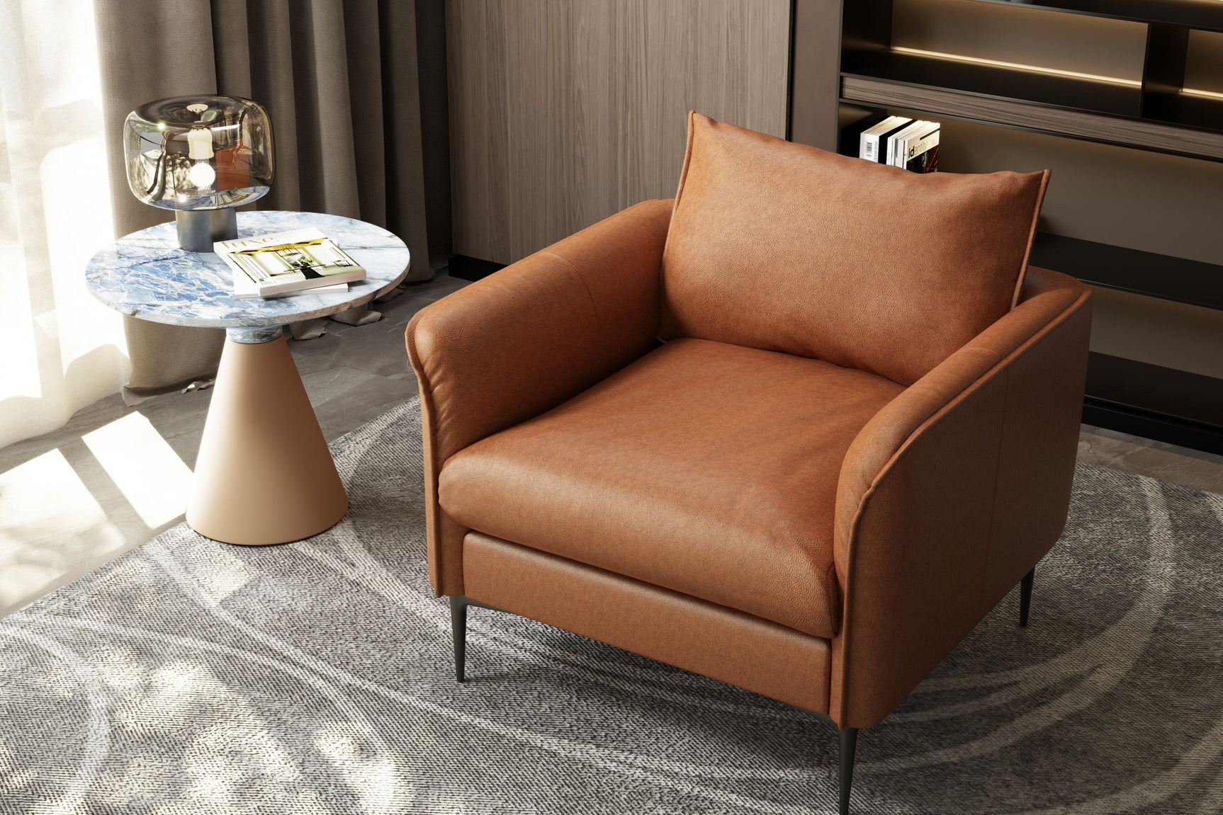 Jasper Leather Accent Chair