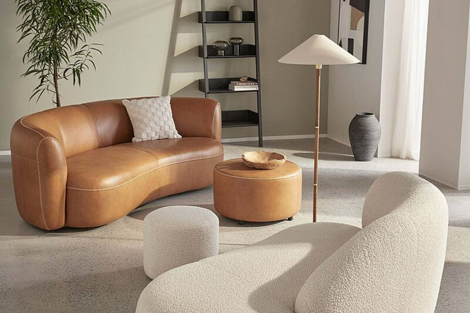 Nettie Leather Sofa