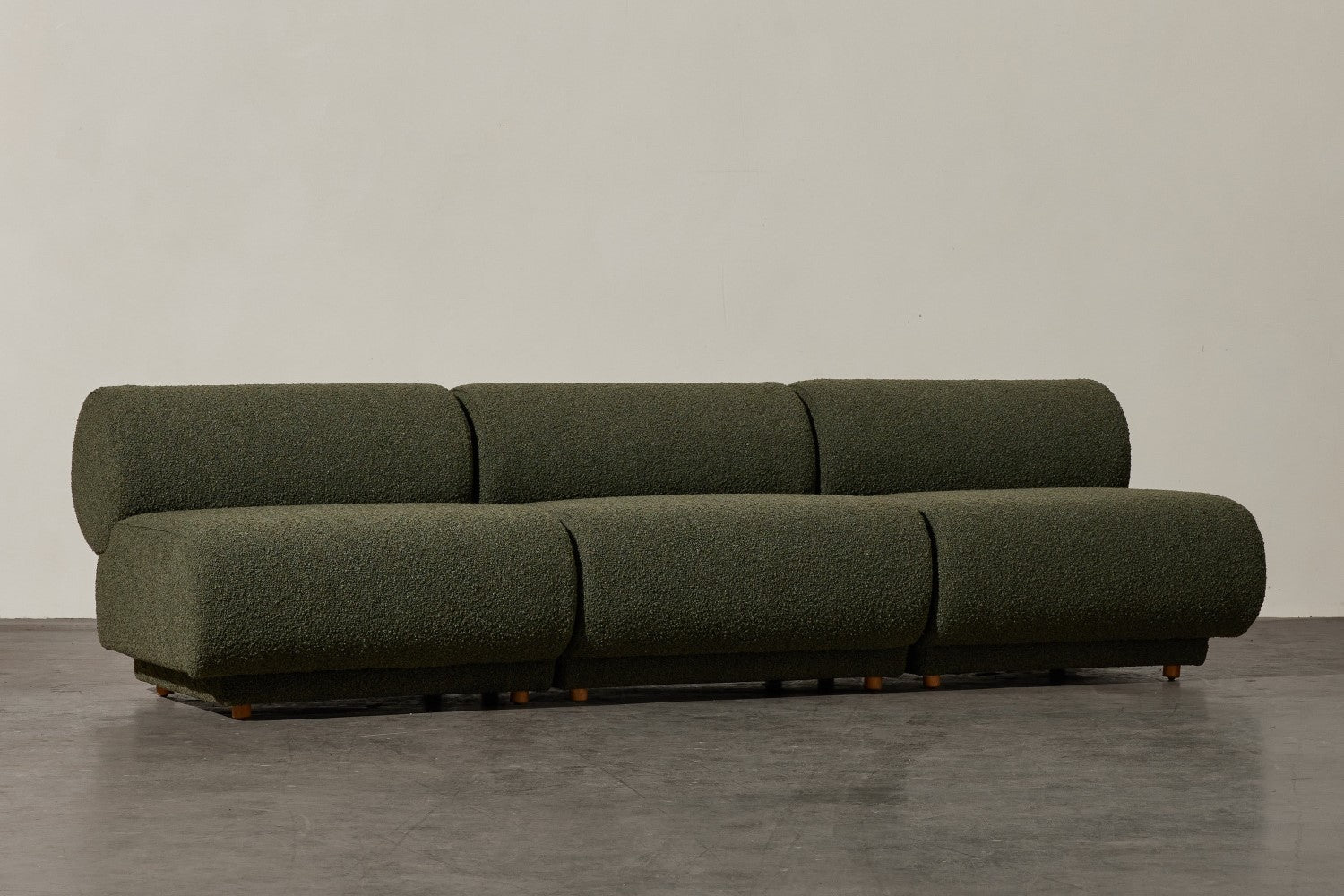 Christina Boucle Fabric Armless Sofa Module