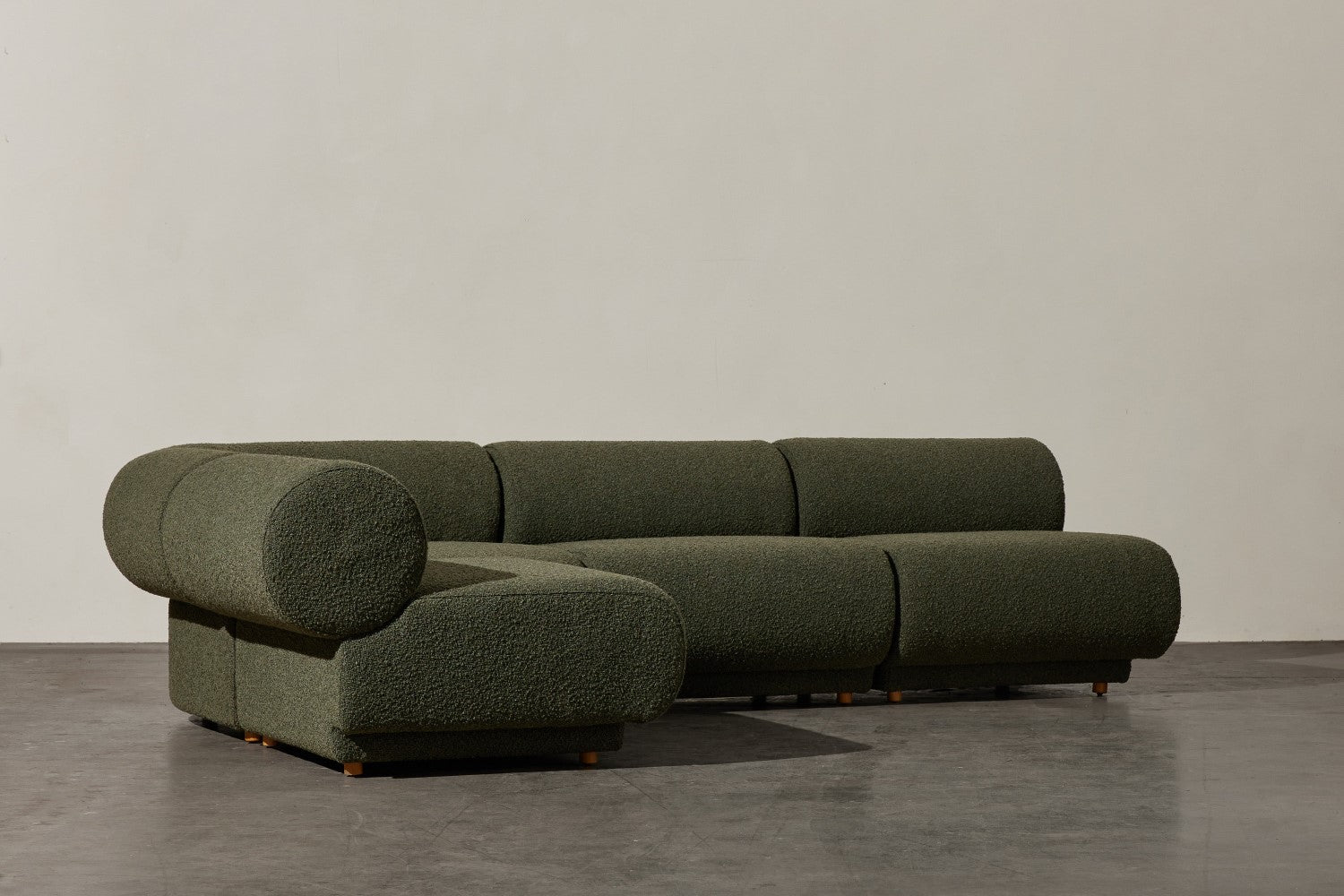 Christina Boucle Fabric Armless Sofa Module