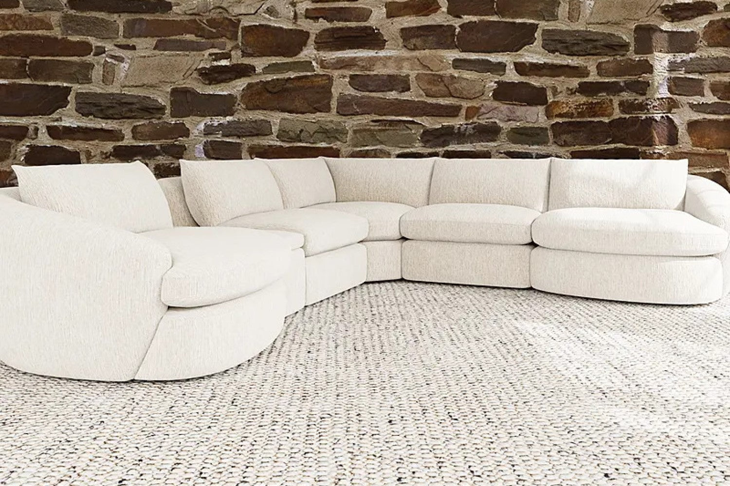 Kinsley Fabric Modular Corner Sectional Sofa