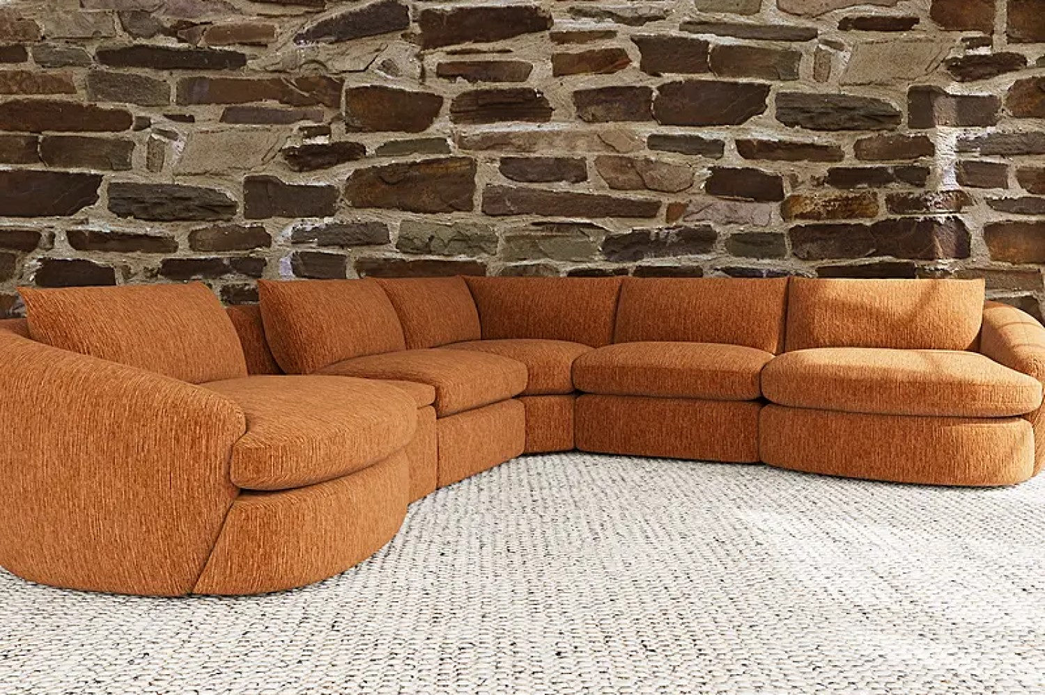 Kinsley Fabric Modular Corner Sectional Sofa