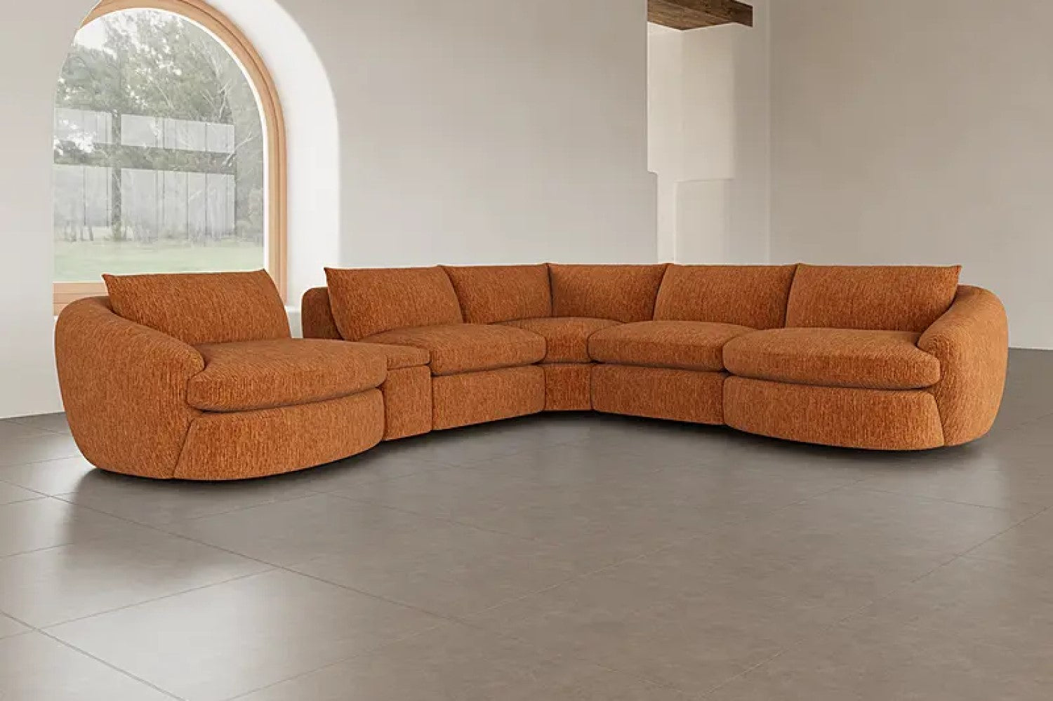 Kinsley Fabric Modular Corner Sectional Sofa