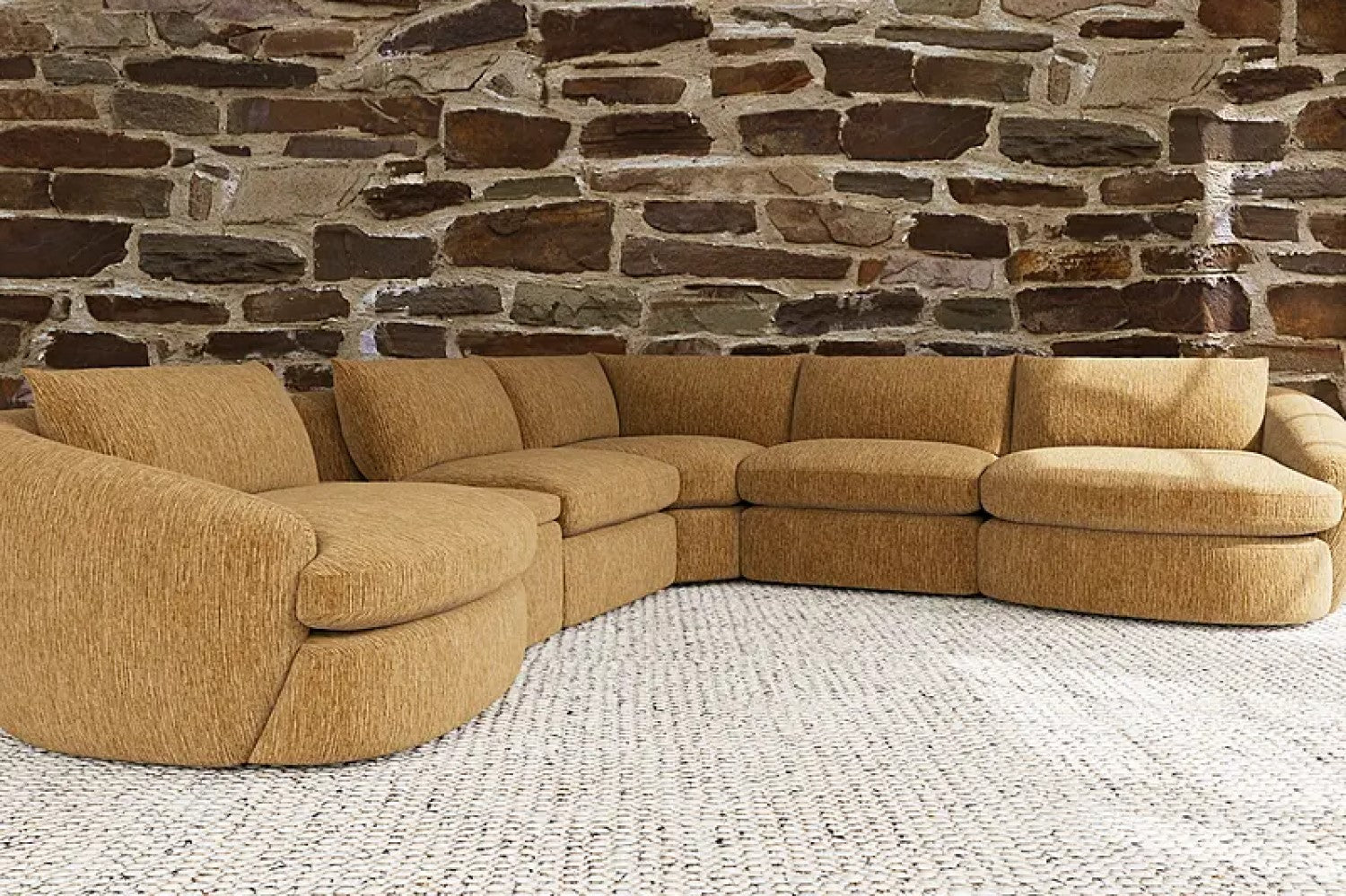 Kinsley Fabric Modular Corner Sectional Sofa