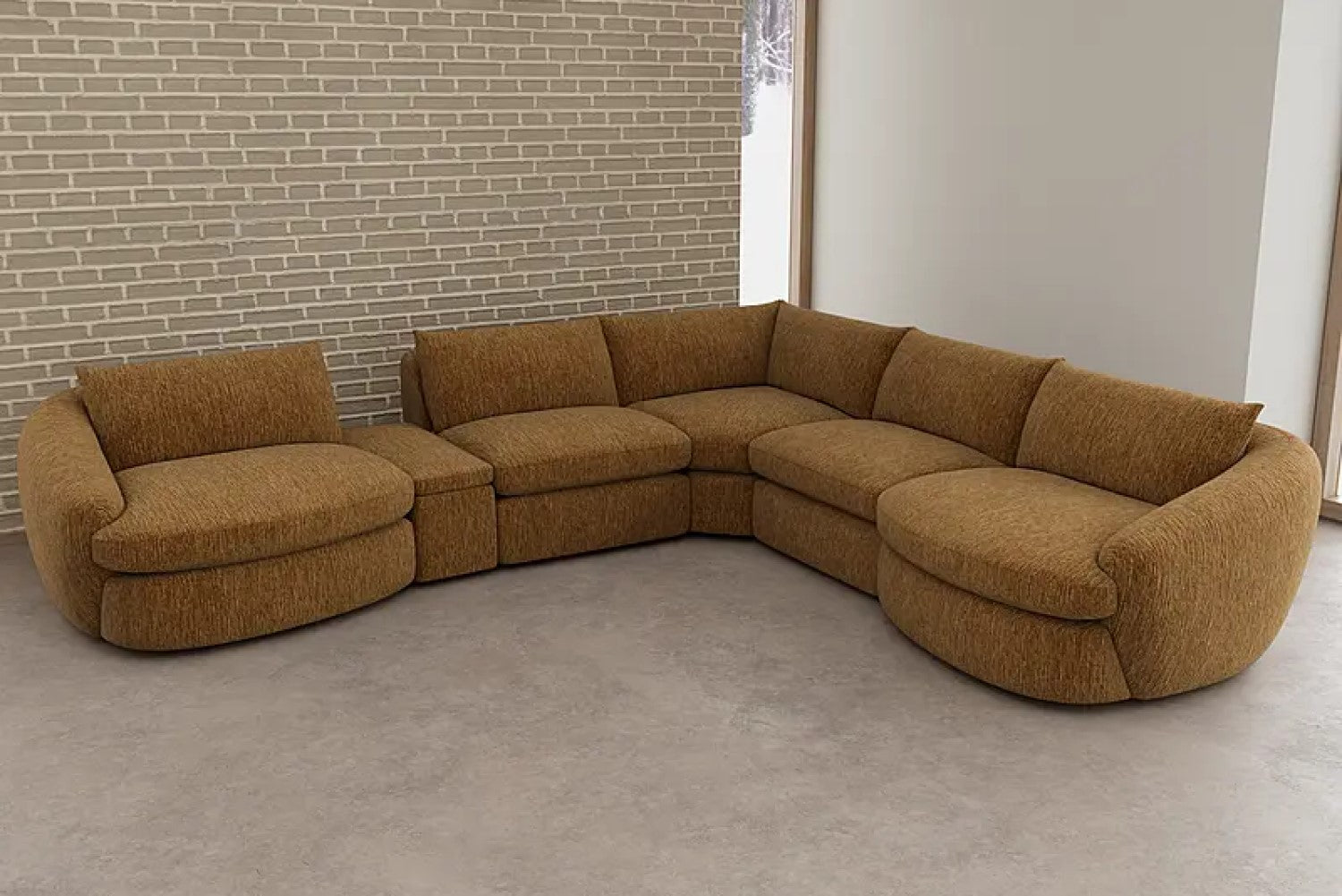 Kinsley Fabric Modular Corner Sectional Sofa